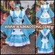 Ecoparty Women Kimono Costume Cosplay Anime Alice Lolita Maid Outkit Uniform Apron Dress