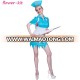 Halloween Nurse Costume Vampire Doctor Uniform Fancy Dress Girl Funny Cosplay Costume For Carnival Party