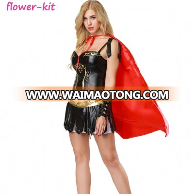 Free Shipping Halloween Sexy Gladiator Costume for Women Adult Role Play Costume